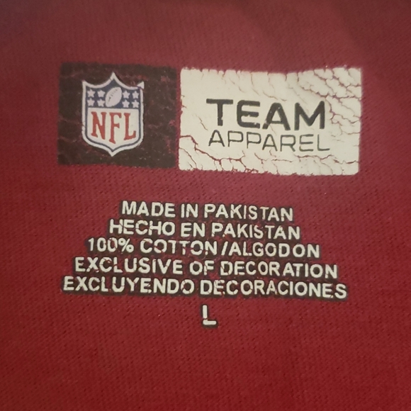 Redskins long sleeve T size Large - Picture 3 of 3